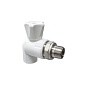 Кран шаровой для радиатора ПП 25-3/4'' PN 25 угловой с американкой белый VALFEX  купить в Саратове | "Проконсим"