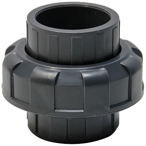 Муфта разборная НПВХ DN 90 PN 16 клеевая уплотнение EPDM черная Aquaviva BOD0900 купить в Саратове | "Проконсим"