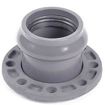 Патрубки НПВХ раструбные SDR26 DN 90-315 PN 10 с металлическим фланецем Хемкор купить в Саратове | "Проконсим"