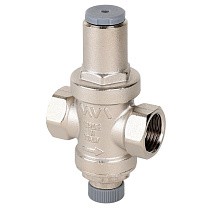 Регулятор давления латунный MVI SE.455.04 DN 15 PN 16 под манометр 1/4 поршневой Рнастр=3 бар никелированный муфта-муфта купить в Саратове | "Проконсим"