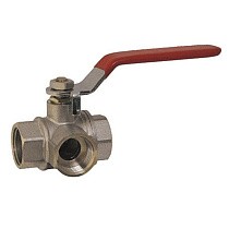 Краны трёхходовые DN15-20 PN25 муфтовые рычаг SGLprof купить в Саратове | "Проконсим"
