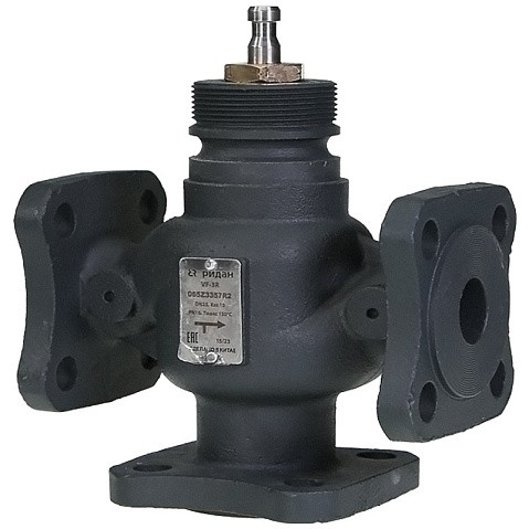 Клапан чугунный регулирующий DN 15 PN 16 под привод 1,6kv фланцевый до 150гр. РИДАН VF-3R 065Z3353R2 купить в Саратове | "Проконсим"