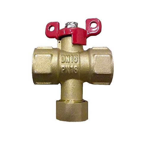 Кран латунный шаровой Пензапромарматура DN15 PN16 G1/2'' с фильтром никелированный полнопроходной муфта-муфта бабочка купить в Саратове | "Проконсим"