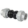 Компенсатор EPDM с оцинкованными чугунными резьбовыми патрубками DN 15 PN 16 Рашворк 505-015-16 купить в Саратове | "Проконсим"