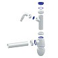 Сифон для мойки Unicorn В510V, 40х40 прямой отвод, 1 1/2'' х40 с отводом для стиральной машины преходник 40х32 купить в Саратове | "Проконсим"