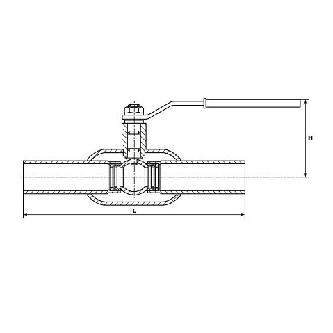 Краны стальные шаровые цельносварные DN 15-200 PN 25-40 приварные рычаг PR купить в Саратове | "Проконсим" Краны стальные шаровые цельносварные DN 15-200 PN 25-40 приварные рычаг PR купить в Саратове | "Проконсим"