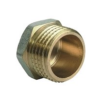Заглушки латунные DN 15-50 PN 40 никелированные штуцерная купить в Саратове | "Проконсим"