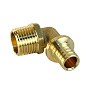 Угольник латунный для PEX труб 16-1/2'' PN 16 S-2,2мм под надвижную гильзу Valfex VF.453.AF купить в Саратове | "Проконсим"