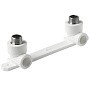 Угольник установочный двойной ПП 20-1/2'' PN 25 с наружной резьбой белый Pro Aqua PA280108P купить в Саратове | "Проконсим"