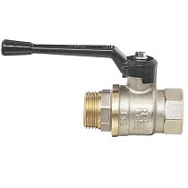 Краны латунные шаровые 11Б27п1 DN 15-40 PN 40 никелированные рычаг муфта-штуцер БАЗ А31.0.Н купить в Саратове | "Проконсим"