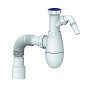 Сифон для мойки Unicorn В520V, 40х50 гибкий отвод, 1 1/2'' х40 с отводом для стиральной машины преходник 40х32 купить в Саратове | "Проконсим"