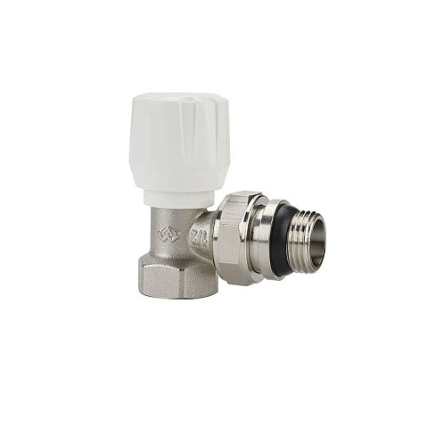 Клапан радиаторный VARMEGA VM10011 DN15 PN10 угловой G-1/2'' с уплотнением муфта-штуцер купить в Саратове | "Проконсим"