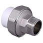 Муфта комбинированная ПП 20-1'' PN 25 разъёмная с наружной резьбой белая VALFEX  купить в Саратове | "Проконсим"