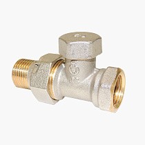 Клапан запорно-регулирующий Raditec DN 15 PN 16 прямой G1/2'' Kvs = 1,41 м3/ч для радиатора, 120гр. купить в Саратове | "Проконсим"