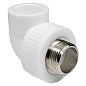 Угольник комбинированный ПП 40-1 1/4" PN 25 под ключ с наружной резьбой белый РТП купить в Саратове | "Проконсим"