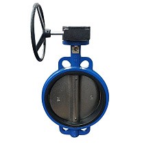 Затворы поворотные дисковые DN 150-600 PN 10-16 межфланцевые с редуктором купить в Саратове | "Проконсим"