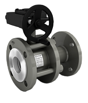Краны стальные шаровые разборные 11с67п DN 50-150 PN 16 полнопроходные фланцевые под задвижку с редуктором LD купить в Саратове | "Проконсим"