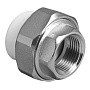 Муфта комбинированная ПП 40-1 1/4'' PN 25 разъёмная с внутренней резьбой белая VALFEX  купить в Саратове | "Проконсим"