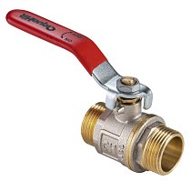 Краны латунные шаровые DN 15-25 PN 25 никелированные рычаг штуцер-штуцер MVI AquaHit BV.316.04 купить в Саратове | "Проконсим"