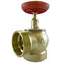 Клапан пожарный латунный КПЛМ DN50 PN16 угловой 90гр. муфта-штуцер с удлиненным шпинделем Апогей купить в Саратове | "Проконсим"