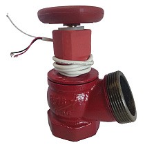 Клапан пожарный чугунный угловой 125гр. DN 50-65 PN 16 КПЧ муфта-штуцер с датчиком ДППК Апогей купить в Саратове | "Проконсим"