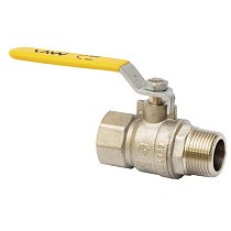 Краны латунные шаровые газовые DN 15-20 PN 25 рычаг муфта-штуцер MVI BV.812 купить в Саратове | "Проконсим"