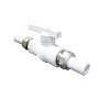 Краны шаровые ПП DN 20-32 PN 25 с двусторонним разъемным соединением белые Valfex купить в Саратове | "Проконсим"