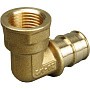 Угольник латунный для PEX труб 16-1/2'' PN 10 OP под надвижную гильзу с внутренней резьбой ONE PLUS