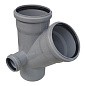 Крестовина ПП для канализации косая 45гр. DN 110-110-50 с уплотнительным кольцом РТП купить в Саратове | "Проконсим"