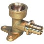 Угольник латунный (водорозетка) для PEX труб 16-1/2'' с внутренней резьбой под надвижную гильзу Hipex типS HFWS00055 купить в Саратове | "Проконсим"