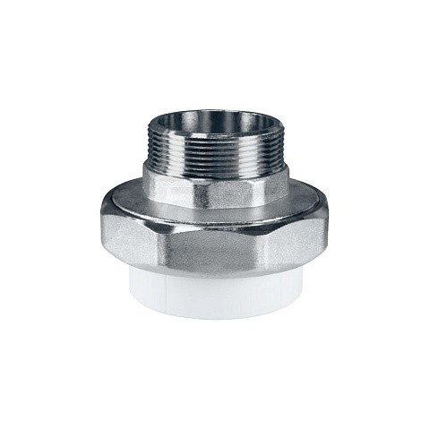 Муфта усиленная комбинированная разъёмная VALFEX 32 PN 25 G-1'' американка-НР белая купить в Саратове | "Проконсим"