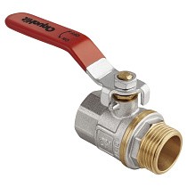 Краны латунные шаровые DN 15-50 PN 25 никелированные рычаг муфта-штуцер MVI AquaHit BV.312.04 купить в Саратове | "Проконсим"
