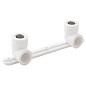 Угольник установочный двойной ПП 20-1/2'' PN 25 с внутренней резьбой белый РТП 10701 купить в Саратове | "Проконсим"