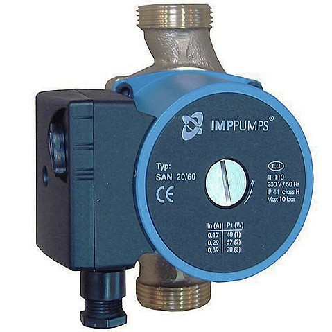 Насос циркуляционный с мокрым ротором SAN 15/40-130 75Вт 1х220В 3-скор. резьбовой PN10 65C IMP PUMPS купить в Саратове | "Проконсим"