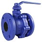 Кран шаровой полнопроходной DN 32 PN 16 чугунный фланцевый 165мм уплотнение PTFE с рукояткой РИДАН 082X4803R купить в Саратове | "Проконсим"