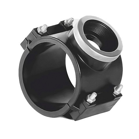 Седелки болтовые НПВХ DN 90-225 PN 10 с внутренней резьбой Хемкор купить в Саратове | "Проконсим" Седелки болтовые НПВХ DN 90-225 PN 10 с внутренней резьбой Хемкор купить в Саратове | "Проконсим"