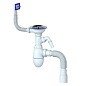 Сифон для мойки Unicorn В435V, 40х50 гибкий отвод, 3 1/2'' х40 с отводом для стиральной машины, прямоугольный перелив купить в Саратове | "Проконсим"