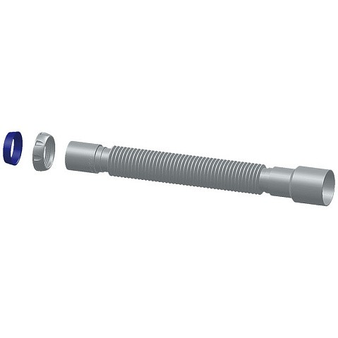 Труба гофрированная Unicorn D85, 40х50 гибкий отвод, 1 1/2'' х40 с уплотнительным кольцом, 800мм купить в Саратове | "Проконсим"