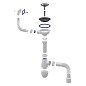 Сифон для мойки Unicorn В425P, 40х50 гибкий отвод, 3 1/2'' х40 чаша из нержавеющей стали, прямоугольный перелив купить в Саратове | "Проконсим"