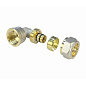 Угольник латунный для PEX труб 16-1/2'' PN 10 обжимной никелированный Valfex VF.352.N  купить в Саратове | "Проконсим"