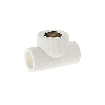 Тройники ПП DN 20-40 PN 25 комбинированные с внутренней резьбой белые PlasticPro купить в Саратове | "Проконсим"