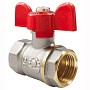 Кран латунный шаровой Valfex Optima.217.NLB1 11Б27фт1М DN 20 PN 25 никелированный муфта-муфта бабочка купить в Саратове | "Проконсим"