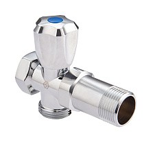 Вентиль латунный проходной MVI BV.460 DN 15 +отверстие 20 PN 10 удлиненный хромированный муфта-штуцер маховик купить в Саратове | "Проконсим"