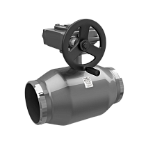 Краны стальные шаровые цельносварные DN 150-350 PN 16-25 полнопроходные приварные с редуктором LD купить в Саратове | "Проконсим"