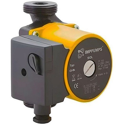 Насос циркуляционный с мокрым ротором GHN SOL 25/70-180 140Вт 1х220В 3-скор. резьбовой PN10 110C IMP PUMPS купить в Саратове | "Проконсим"