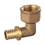Угольник латунный для PEX DN 16 с внутренней резьбой  1/2'' под надвижную гильзу PLP купить в Саратове | "Проконсим"