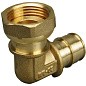 Угольник латунный для PEX труб 16-1/2'' PN 10 OP под надвижную гильзу с накидной гайкой ONE PLUS купить в Саратове | "Проконсим"