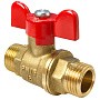 Кран латунный шаровой Valfex.219.LB1 11Б27фт1М DN 15 PN 40 штуцер-штуцер бабочка купить в Саратове | "Проконсим"