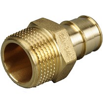 Муфты латунные для PEX труб DN 16-50 PN 10 под надвижную гильзу OP с наружной резьбой ONE PLUS купить в Саратове | "Проконсим"