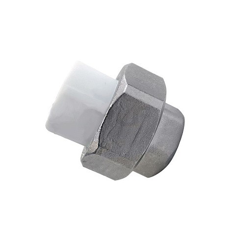 Муфта усиленная комбинированная разъёмная VALFEX 32 PN 25 G-1'' американка-ВР белая купить в Саратове | "Проконсим"